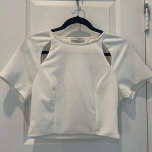 Fate White Crop Top
